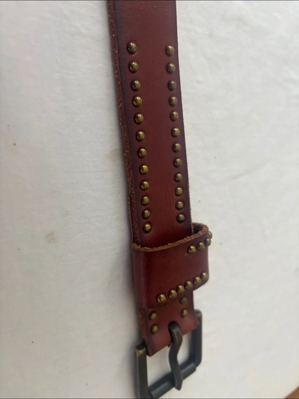 Linea Pelle Vintage Suede Leather Strap - Brown
